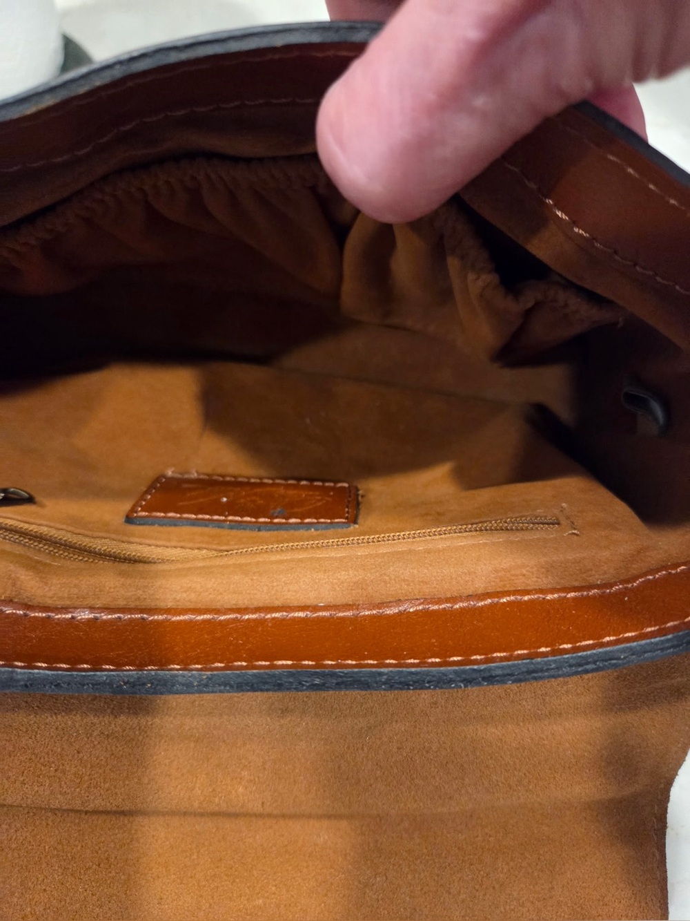 Patricia Nash Floral Leather Top Handle Satchel Bag Tan Rose Gold Tone Hardware - Picture 15 of 16